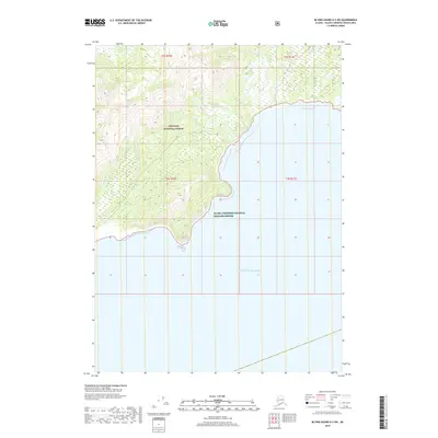 2018 Map of Blying Sound D-2 SW, 2018 Print