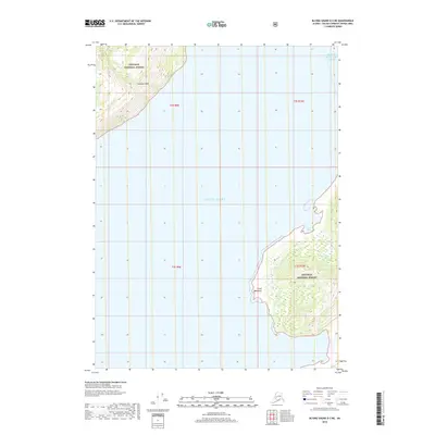 2018 Map of Blying Sound D-3 NE, 2018 Print