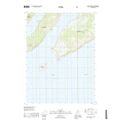 2018 Map of Blying Sound D-3 NW, 2018 Print