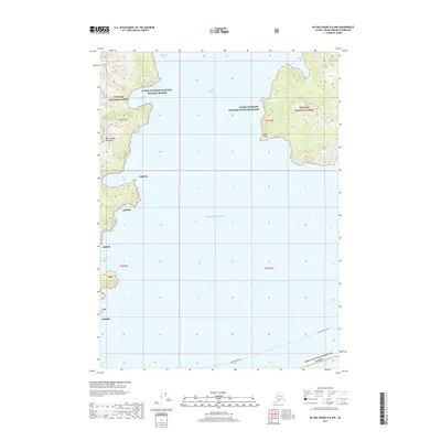 2017 Map of Blying Sound D-6 NW, 2017 Print