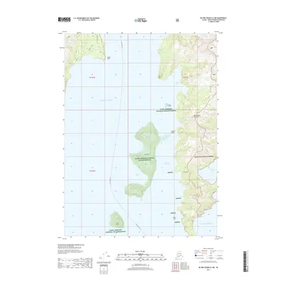 2017 Map of Blying Sound D-7 NE, 2017 Print