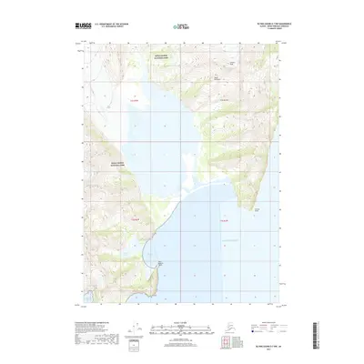 2017 Map of Blying Sound D-7 NW, 2017 Print