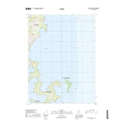 2017 Map of Blying Sound D-7 SW, 2017 Print