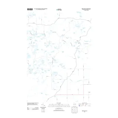 2013 Map of Bob Lake, 2013 Print