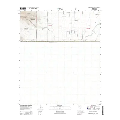 2014 Map of Bob Thompson Peak, 2014 Print