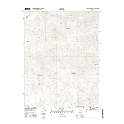 2017 Map of Bobby Canyon North, 2017 Print