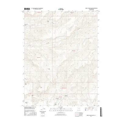2017 Map of Bobby Canyon South, 2017 Print