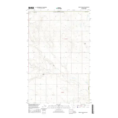 2017 Map of Bobcat Coulee NE, 2017 Print
