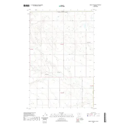 2020 Map of Bobcat Coulee NE, 2020 Print