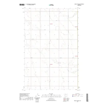 2020 Map of Bobcat Coulee SE, 2020 Print