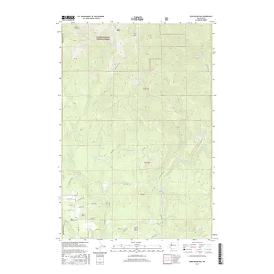 2017 Map of Bobs Mountain, 2017 Print