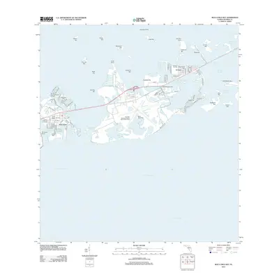 2012 Map of Boca Chica Key, 2012 Print