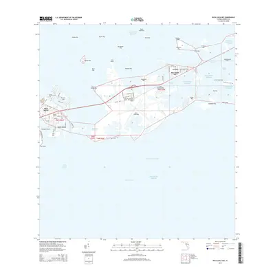2015 Map of Boca Chica Key, 2015 Print