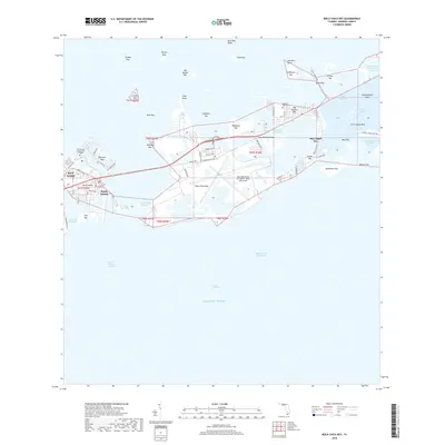 2018 Map of Boca Chica Key, 2018 Print