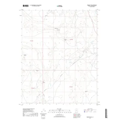 2018 Map of Bodaway Mesa, 2018 Print