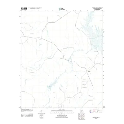 2012 Map of Bodcau Lake, 2012 Print