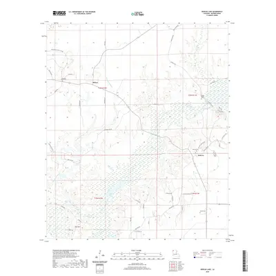 2020 Map of Bodcau Lake, 2020 Print