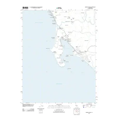 2012 Map of Bodega Head, 2012 Print