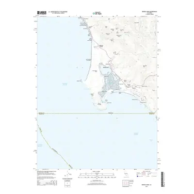 2015 Map of Bodega Head, 2015 Print
