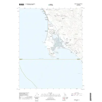 2018 Map of Bodega Head, 2018 Print