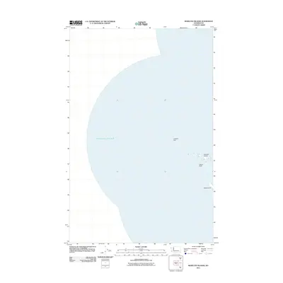 2011 Map of Bodelteh Islands, 2011 Print