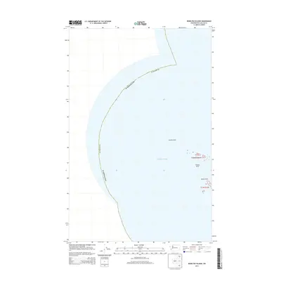 2014 Map of Bodelteh Islands, 2014 Print