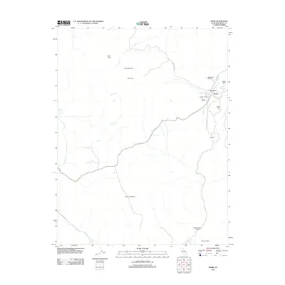 2012 Map of Bodie, 2012 Print