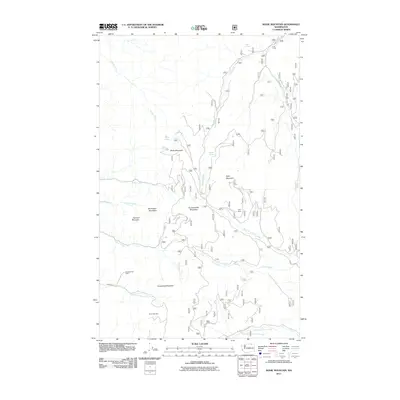 2011 Map of Bodie Mountain, 2011 Print