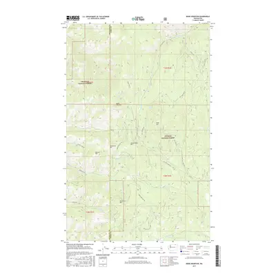 2017 Map of Bodie Mountain, 2017 Print