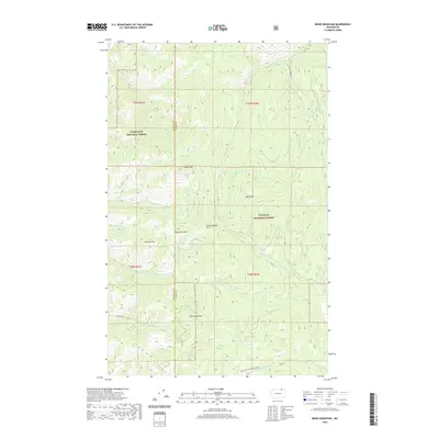 2020 Map of Bodie Mountain, 2020 Print