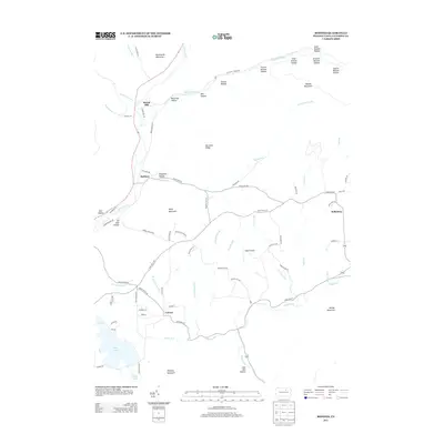 2013 Map of Bodines, 2013 Print