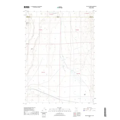 2018 Map of Bog Hot Springs, 2018 Print