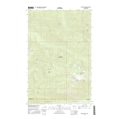 2017 Map of Bogachiel Peak, 2017 Print