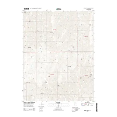 2014 Map of Bogart Canyon, 2014 Print