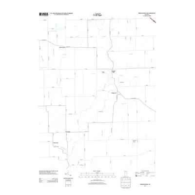 2013 Map of Boggstown, 2013 Print