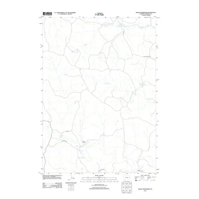 2012 Map of Boggy Reservoir, 2012 Print