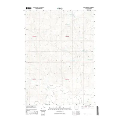 2015 Map of Boggy Reservoir, 2015 Print