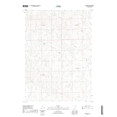 2017 Map of Bogie Draw, 2017 Print