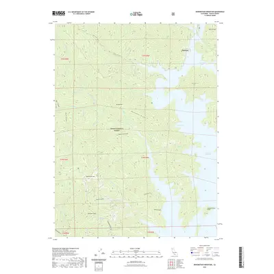 2022 Map of Bohemotash Mountain, 2022 Print