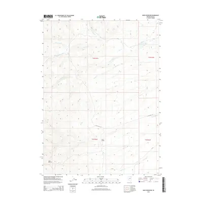 2014 Map of Boies Reservoir, 2014 Print