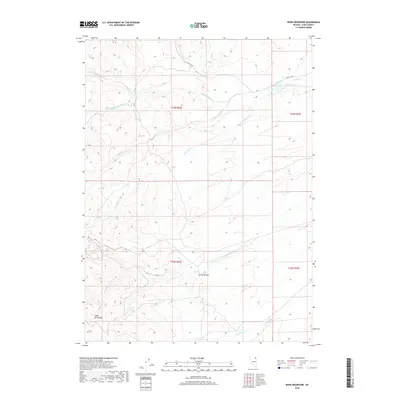 2018 Map of Boies Reservoir, 2018 Print