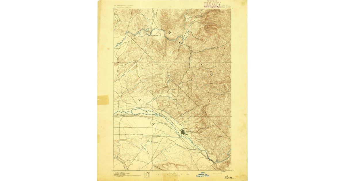 Old Maps of Montour, ID for Genealogy Pastmaps