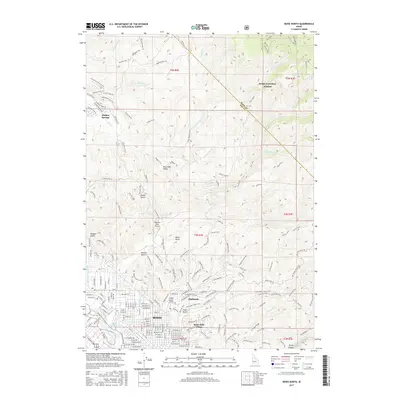2017 Map of Boise North, 2017 Print