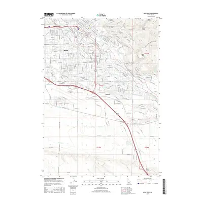 2017 Map of Boise South, 2017 Print