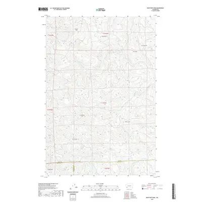 2020 Map of Boistfort Peak, 2020 Print