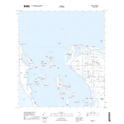 2018 Map of Bokeelia, 2018 Print
