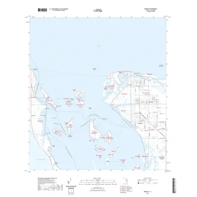2021 Map of Bokeelia, 2021 Print