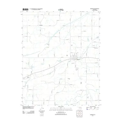 2012 Map of Bokoshe, 2012 Print