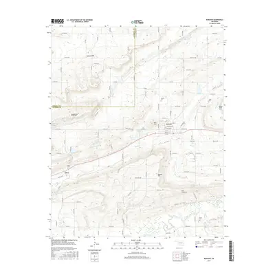 2016 Map of Bokoshe, 2016 Print