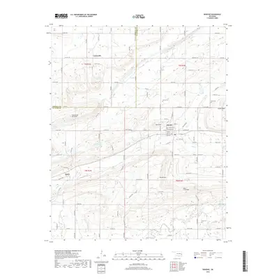 2018 Map of Bokoshe, 2018 Print